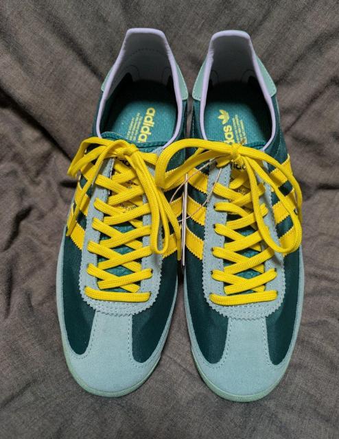 ADIDAS��SL72���O���[��/�C�G���[��23.5cm���V�i�����p���������� �� �u�����h�� 