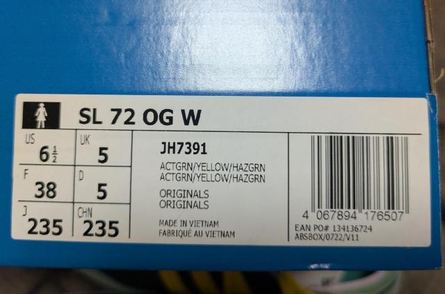 ADIDAS��SL72���O���[��/�C�G���[��23.5cm���V�i�����p���������� �� �u�����h�� 