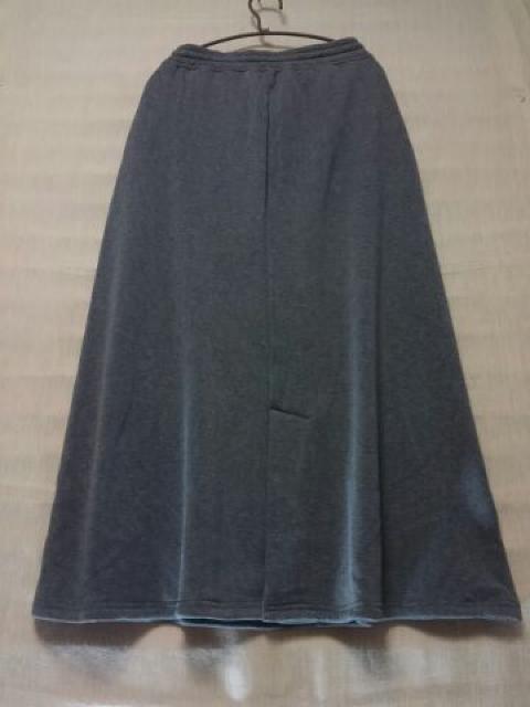 ●あったかマキシ スカート●新品ダークグレー < 女性ファッション ●あったかマキシ スカート●新品ダークグレー < 女性ファッションの