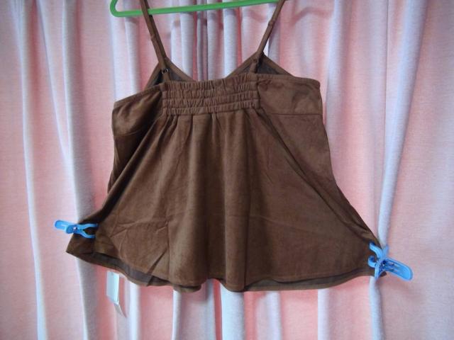 ワ−ルドのキャミソールブラウン(L)新品タグ付き!。2 < 女性ファッション ワ−ルドのキャミソールブラウン(L)新品タグ付き!。2 < 女性ファッションの