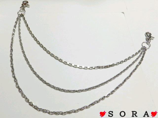 高級感 最上級♪3連 ウォレットチェーン < 男性アクセサリー/時計  高級感 最上級♪3連 ウォレットチェーン  < 男性アクセサリー/時計の