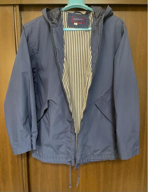 ビンテージ90's●GANT ガント ブルゾン アウター シェルパーカー コットン100% サイズ:M カラー:ネイビー < 男性ファッション ビンテージ90's●GANT ガント ブルゾン アウター シェルパーカー コットン100% サイズ:M カラー:ネイビー < 男性ファッションの