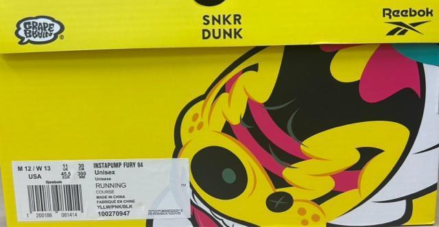 Reebok INSTAPUMP FURY 94 GRAPE BRAIN�@30cm �� �u�����h�� 