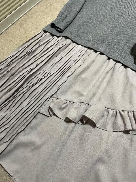 ミカーレミカーレニット素材違いワンピース < 女性ファッション ミカーレミカーレニット素材違いワンピース < 女性ファッションの