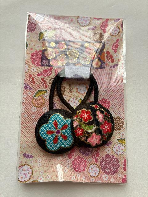 ハンドメイド ヘアゴム くるみボタン 和柄 2.7ミリ < 女性ファッション ハンドメイド ヘアゴム くるみボタン 和柄 2.7ミリ < 女性ファッションの