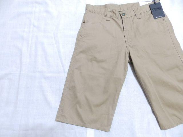 《New》エスニック&ネイティブ★バックジップ刺繍・ツイル*ハーフパンツ<ベージュ・w82> < 男性ファッション  《New》エスニック&ネイティブ★バックジップ刺繍・ツイル*ハーフパンツ<ベージュ・w82> < 男性ファッションの