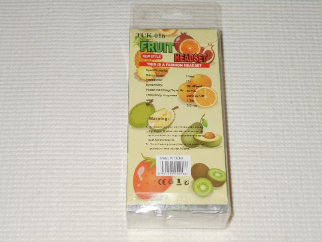 FRUIT HEADSET イヤホン キウイ < 家電/AV  FRUIT HEADSET イヤホン キウイ < 家電/AVの