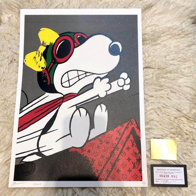 世界限定100枚 2020年 新作正規品 DEATH NYC スヌーピー、ルイヴィトン、エバハート、ポップアート、現代アート < ホビー  世界限定100枚 2020年 新作正規品 DEATH NYC スヌーピー、ルイヴィトン、エバハート、ポップアート、現代アート  < ホビーの