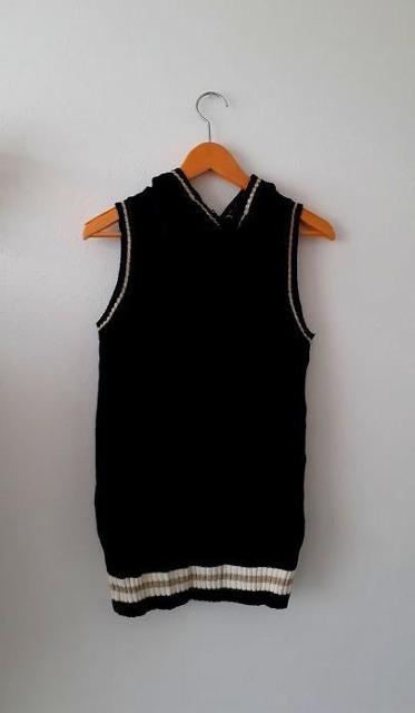 新品◆定価1900円◆ELLEALLO Div◆ブラック ノースリーブ ニット パーカー M < 女性ファッション  新品◆定価1900円◆ELLEALLO Div◆ブラック ノースリーブ ニット パーカー M < 女性ファッションの