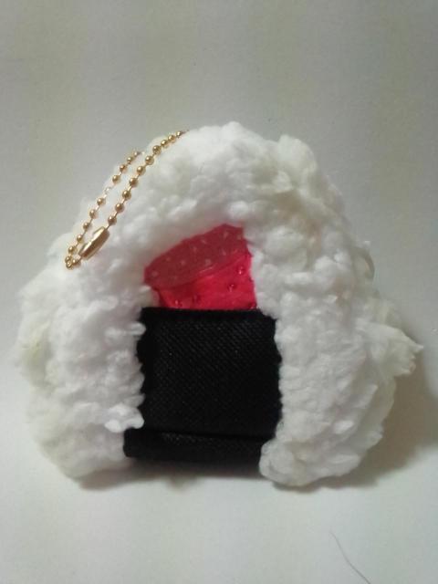 ■布小物作家ぎゅっと。の おにぎりポーチ あごだし仕立て 明太子■ < おもちゃ  ■布小物作家ぎゅっと。の おにぎりポーチ あごだし仕立て 明太子■ < おもちゃの