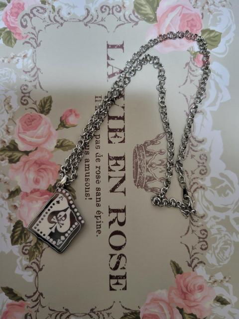 men'sアクセ スカル&スペードのネックレス 白黒2点セット < 男性アクセサリー/時計  men'sアクセ スカル&スペードのネックレス 白黒2点セット  < 男性アクセサリー/時計の