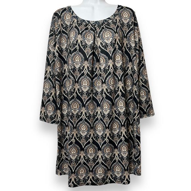 【新品/ellerie】エスニック調☆オリエンタル柄ワンピース < ブランド  【新品/ellerie】エスニック調☆オリエンタル柄ワンピース < ブランドの