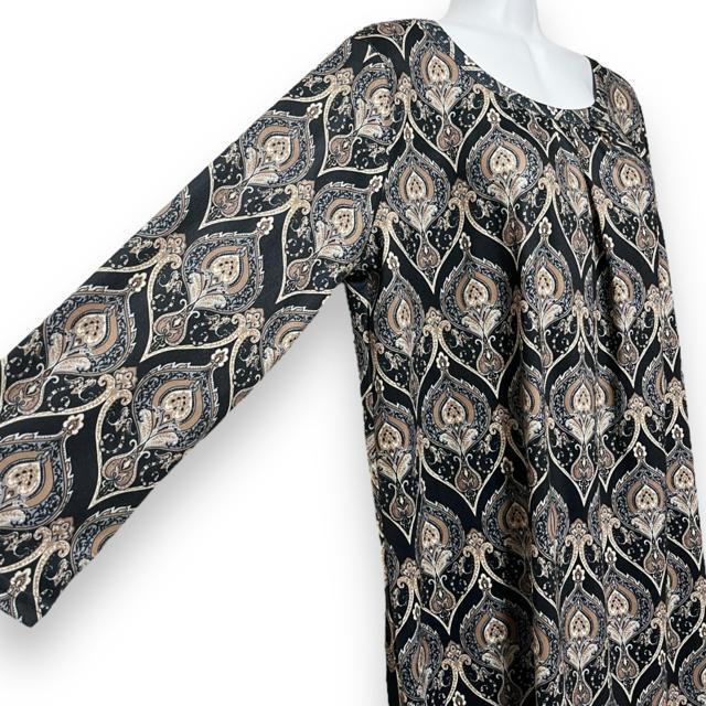 【新品/ellerie】エスニック調☆オリエンタル柄ワンピース < ブランド  【新品/ellerie】エスニック調☆オリエンタル柄ワンピース < ブランドの