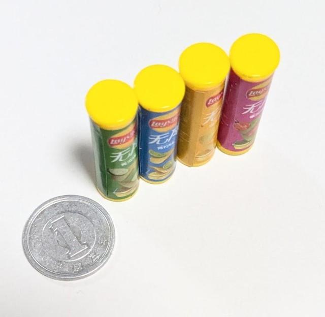 ミニチュア★ポテトチップ★4個セット★ドールハウスに★ < おもちゃ ミニチュア★ポテトチップ★4個セット★ドールハウスに★ < おもちゃの