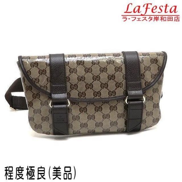 ◆ 本物 美品 ◆ GUCCI グッチ ウエストポーチ ウエストバッグ ボディバッグ GGクリスタル 保存袋 人気 374617 < ブランド  ◆ 本物 美品 ◆ GUCCI グッチ ウエストポーチ ウエストバッグ ボディバッグ GGクリスタル 保存袋 人気 374617  < ブランドの
