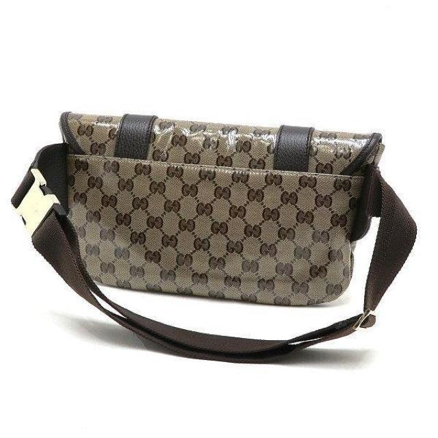 ◆ 本物 美品 ◆ GUCCI グッチ ウエストポーチ ウエストバッグ ボディバッグ GGクリスタル 保存袋 人気 374617 < ブランド  ◆ 本物 美品 ◆ GUCCI グッチ ウエストポーチ ウエストバッグ ボディバッグ GGクリスタル 保存袋 人気 374617 < ブランドの