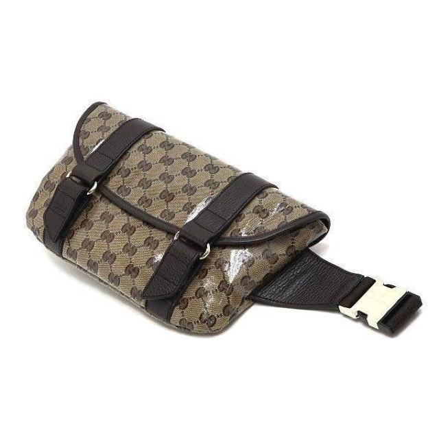 ◆ 本物 美品 ◆ GUCCI グッチ ウエストポーチ ウエストバッグ ボディバッグ GGクリスタル 保存袋 人気 374617 < ブランド  ◆ 本物 美品 ◆ GUCCI グッチ ウエストポーチ ウエストバッグ ボディバッグ GGクリスタル 保存袋 人気 374617 < ブランドの
