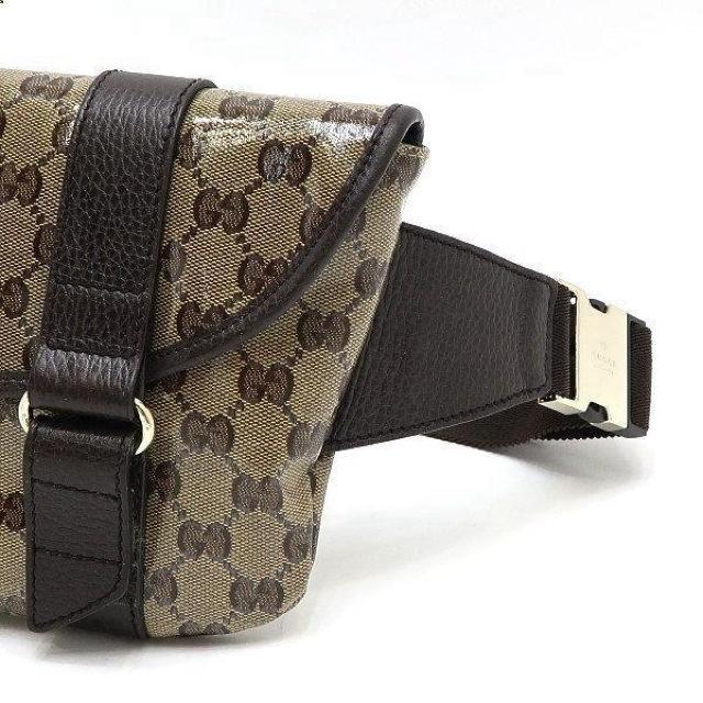 ◆ 本物 美品 ◆ GUCCI グッチ ウエストポーチ ウエストバッグ ボディバッグ GGクリスタル 保存袋 人気 374617 < ブランド  ◆ 本物 美品 ◆ GUCCI グッチ ウエストポーチ ウエストバッグ ボディバッグ GGクリスタル 保存袋 人気 374617 < ブランドの