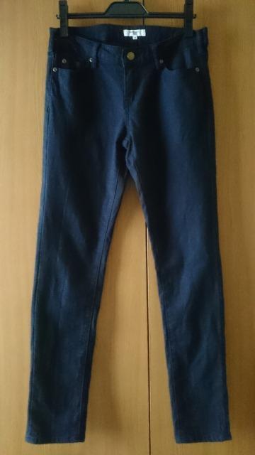 NATURAL BEAUTY BASIC☆コットンパンツ★スキニー☆ダークネイビー★チェック☆ < ブランド NATURAL BEAUTY BASIC☆コットンパンツ★スキニー☆ダークネイビー★チェック☆ < ブランドの