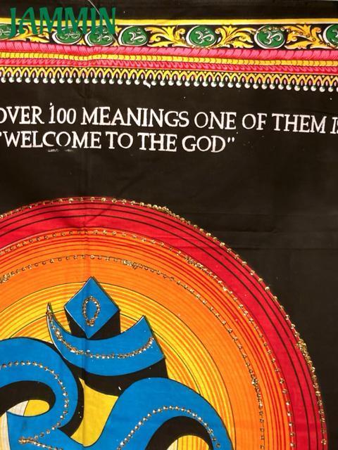 オームタペストリー アジアン エスニック サイケ ヒッピー OM < インテリア/ライフ  オームタペストリー アジアン エスニック サイケ ヒッピー OM < インテリア/ライフの