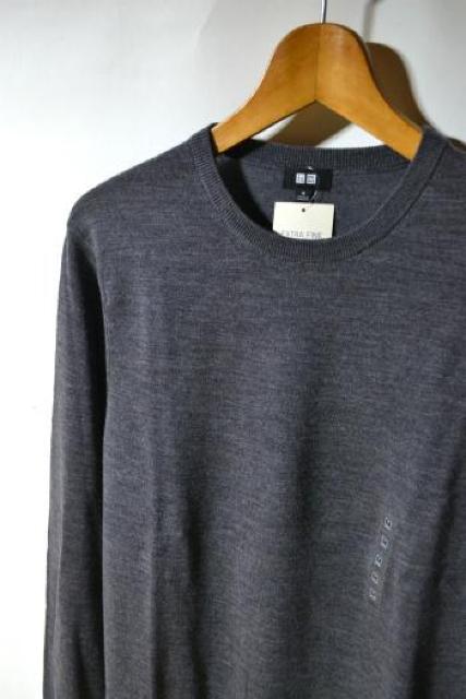 新品 UNIQLO ユニクロ メリノクルーネックセーター 長袖 グレー M メンズ 秋冬 ニット キレイ目 ビジネス 未使用 即決 < ブランド 新品 UNIQLO ユニクロ メリノクルーネックセーター 長袖 グレー M メンズ 秋冬 ニット キレイ目 ビジネス 未使用 即決 < ブランドの