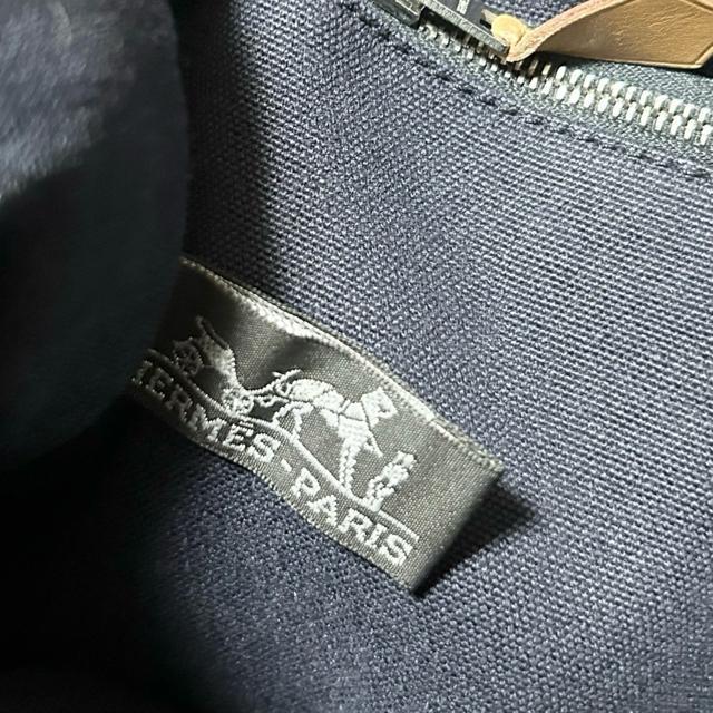 HERMES Fourre-Tout �G�����X PM �t�[���g�D �g�[�g�o�b�O �l�C�r�[ �u���E�� �� �u�����h�� 