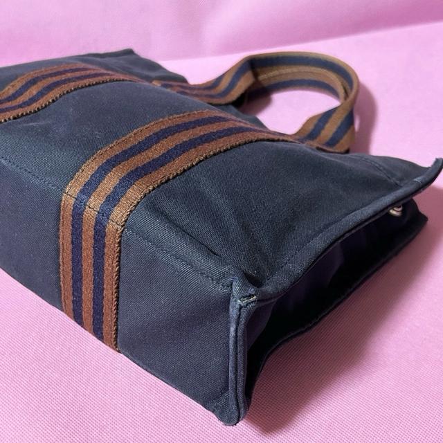 HERMES Fourre-Tout �G�����X PM �t�[���g�D �g�[�g�o�b�O �l�C�r�[ �u���E�� �� �u�����h�� 