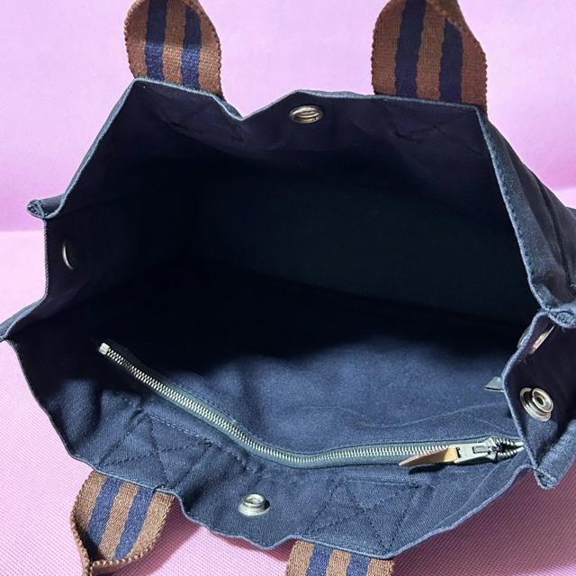 HERMES Fourre-Tout �G�����X PM �t�[���g�D �g�[�g�o�b�O �l�C�r�[ �u���E�� �� �u�����h�� 