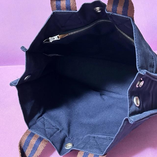 HERMES Fourre-Tout �G�����X PM �t�[���g�D �g�[�g�o�b�O �l�C�r�[ �u���E�� �� �u�����h�� 