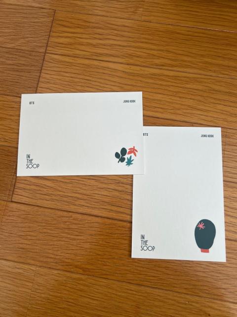 BTS IN THE SOOP ジョングク ポストカード 2枚セット < タレントグッズ BTS IN THE SOOP ジョングク ポストカード 2枚セット < タレントグッズの