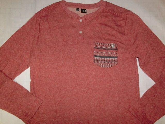 USA購入『VOLCOM』パイル地ポケット付ヘンリーネック ロンT US S < ブランド  USA購入『VOLCOM』パイル地ポケット付ヘンリーネック ロンT US S  < ブランドの