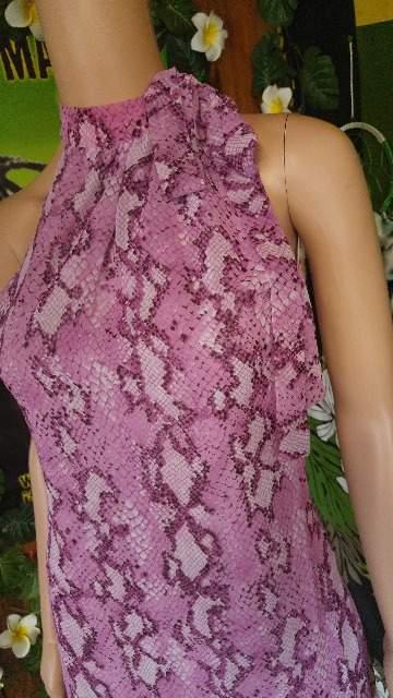 エロ℃-ute(*σ>∀<)パイソン柄シフォン■タートルミニワンピ■ < 女性ファッション  エロ℃-ute(*σ>∀<)パイソン柄シフォン■タートルミニワンピ■ < 女性ファッションの