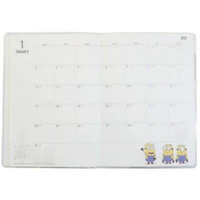 《New》2022年*切り取りメモ付★ミニオンズ★ブロックマンスリー手帳<B6サイズ> < インテリア/ライフ  《New》2022年*切り取りメモ付★ミニオンズ★ブロックマンスリー手帳<B6サイズ> < インテリア/ライフの