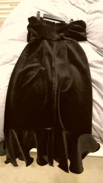 黒ロングベアドレス デカリボン イギリスインポート Mサイズ < 女性ファッション  黒ロングベアドレス デカリボン イギリスインポート Mサイズ < 女性ファッションの