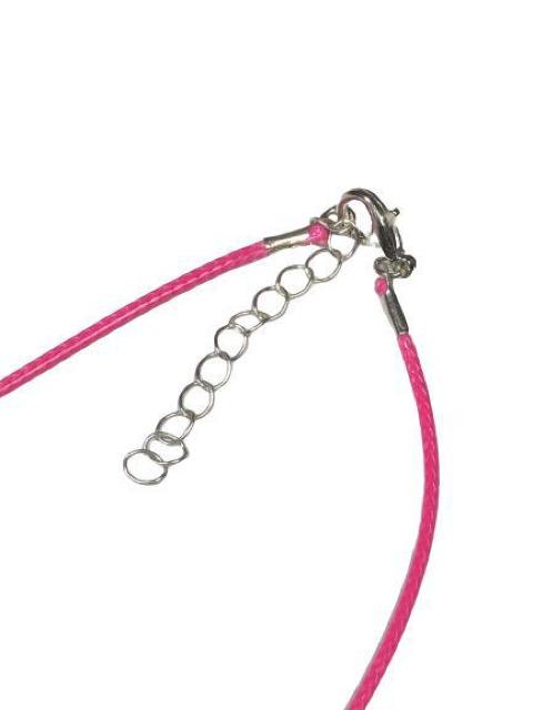 ネックレスのみ ピンク 2mm幅 長さ45cm 高強度 編み込みナイロン素材 レザー風 アクセサリー ペンダント メンズ < 男性アクセサリー/時計  ネックレスのみ ピンク 2mm幅 長さ45cm 高強度 編み込みナイロン素材 レザー風 アクセサリー ペンダント メンズ < 男性アクセサリー/時計の
