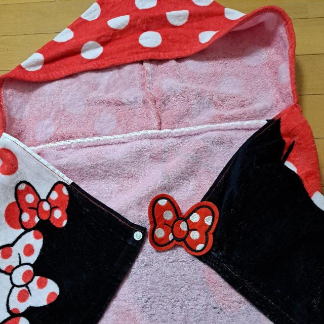 ミニーマウスのフード付きバスタオル < おもちゃ  ミニーマウスのフード付きバスタオル < おもちゃの