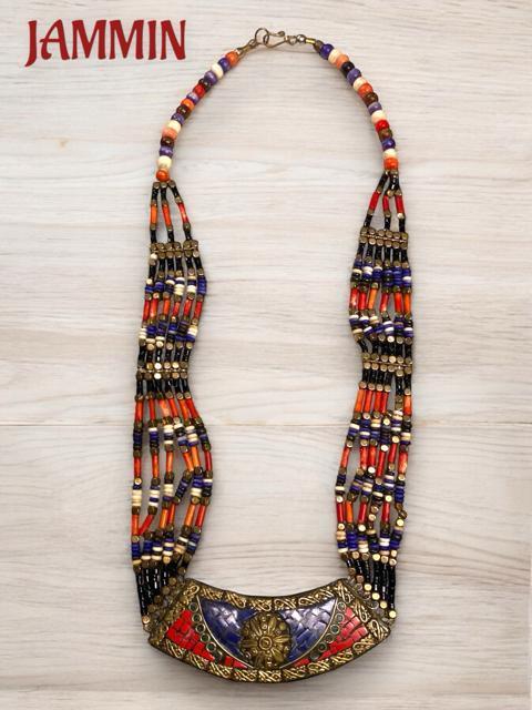 ストーンプレートネックレス アジアン ヒッピー 衣装 エスニック 個性派 < 女性アクセサリー/時計 ストーンプレートネックレス アジアン ヒッピー 衣装 エスニック 個性派 < 女性アクセサリー/時計の