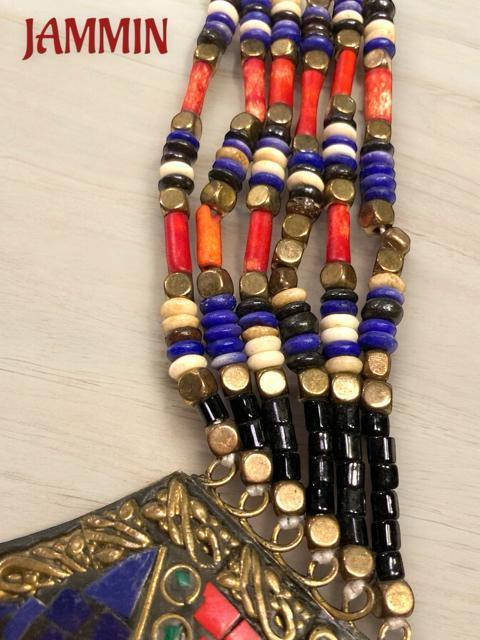 ストーンプレートネックレス アジアン ヒッピー 衣装 エスニック 個性派 < 女性アクセサリー/時計 ストーンプレートネックレス アジアン ヒッピー 衣装 エスニック 個性派 < 女性アクセサリー/時計の