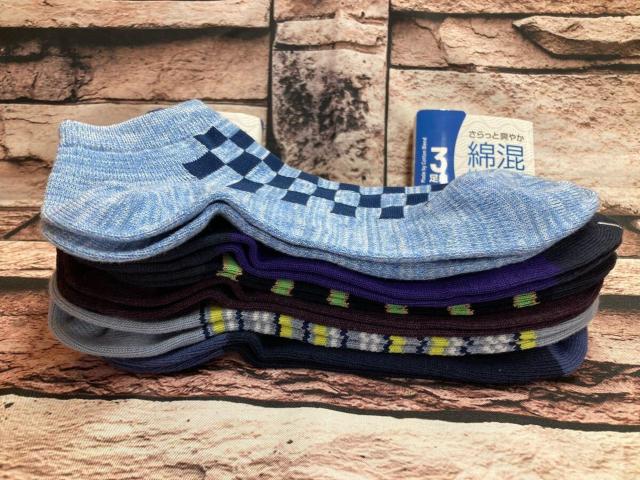 送料無料!『6足組』キシリトールひんやり加工!サラッと爽やか!綿混スニーカーソックス(C柄) < 男性ファッション  送料無料!『6足組』キシリトールひんやり加工!サラッと爽やか!綿混スニーカーソックス(C柄) < 男性ファッションの