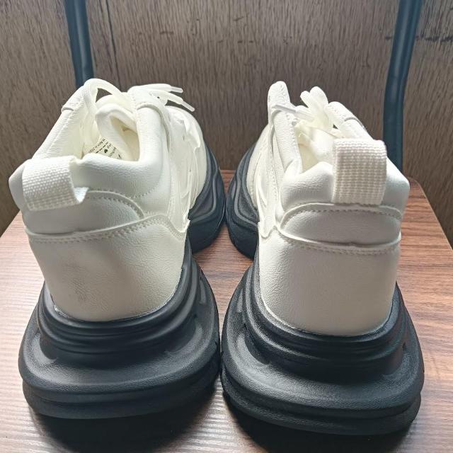 新品 25cm レディース スニーカー ホワイト シューズ 靴 身長アップ 厚底 < 女性ファッション  新品 25cm レディース スニーカー ホワイト シューズ 靴 身長アップ 厚底 < 女性ファッションの