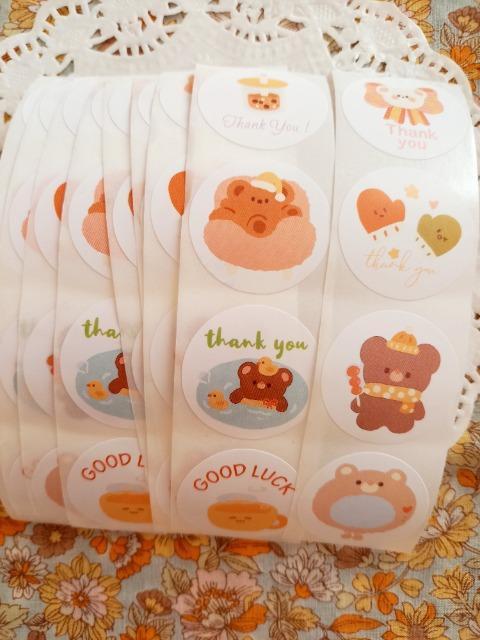 お裾分け☆くまのThank Youシール5セット☆ < インテリア/ライフ  お裾分け☆くまのThank Youシール5セット☆  < インテリア/ライフの