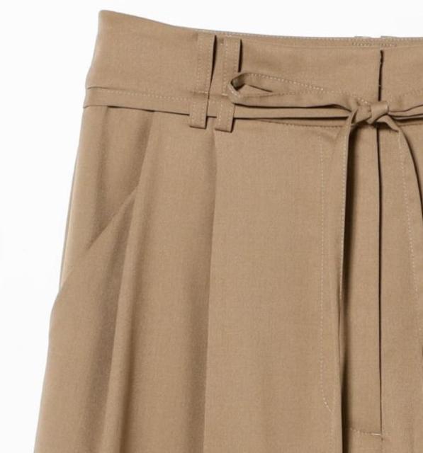 レディース ポリエステル ウール 2ループ ワイドパンツ < 女性ファッション レディース ポリエステル ウール 2ループ ワイドパンツ < 女性ファッションの