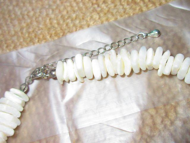 天然石*ストーンビーズネックレス(アイボリーホワイト系) < 女性アクセサリー/時計 天然石*ストーンビーズネックレス(アイボリーホワイト系) < 女性アクセサリー/時計の