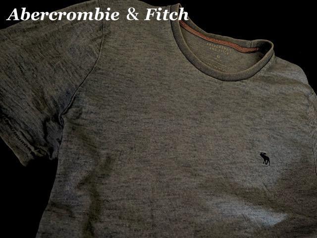 【Abercrombie & Fitch】希少 アバクロ Vintage Washed インディゴ染め Tシャツ XL/ムース刺繍 < ブランド 【Abercrombie & Fitch】希少 アバクロ Vintage Washed インディゴ染め Tシャツ XL/ムース刺繍 < ブランドの