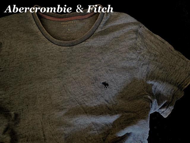【Abercrombie & Fitch】希少 アバクロ Vintage Washed インディゴ染め Tシャツ XL/ムース刺繍 < ブランド 【Abercrombie & Fitch】希少 アバクロ Vintage Washed インディゴ染め Tシャツ XL/ムース刺繍 < ブランドの