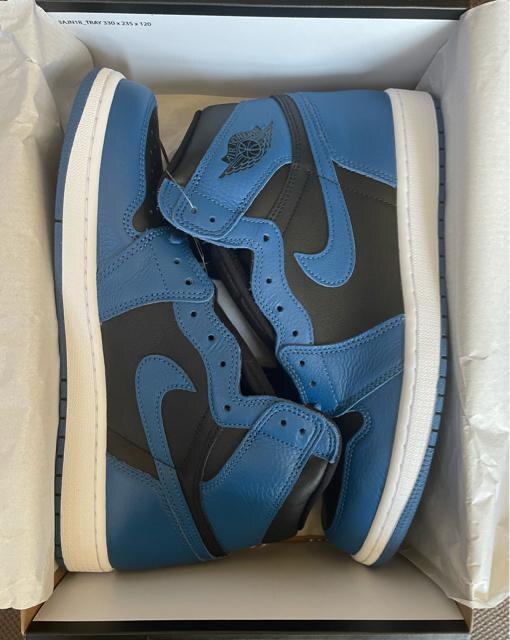 限定品 ナイキ エアジョーダン 1 レトロ ハイ OG "ダーク マリーナ ブルー" /ブラック-ホワイト 30cm 新品 < 男性ファッション 限定品 ナイキ エアジョーダン 1 レトロ ハイ OG "ダーク マリーナ ブルー" /ブラック-ホワイト 30cm 新品 < 男性ファッションの