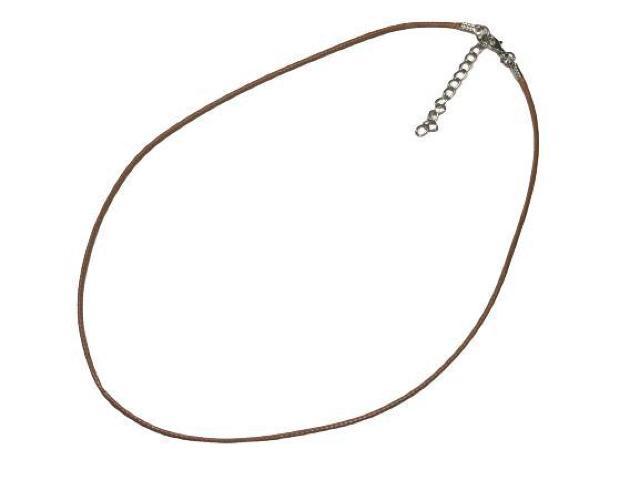 ネックレスのみ ブラウン 2mm幅 長さ45cm 高強度 編み込みナイロン素材 レザー風 アクセサリー ペンダント メンズ < 男性アクセサリー/時計  ネックレスのみ ブラウン 2mm幅 長さ45cm 高強度 編み込みナイロン素材 レザー風 アクセサリー ペンダント メンズ  < 男性アクセサリー/時計の