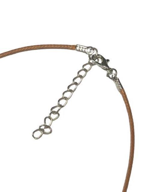 ネックレスのみ ブラウン 2mm幅 長さ45cm 高強度 編み込みナイロン素材 レザー風 アクセサリー ペンダント メンズ < 男性アクセサリー/時計  ネックレスのみ ブラウン 2mm幅 長さ45cm 高強度 編み込みナイロン素材 レザー風 アクセサリー ペンダント メンズ < 男性アクセサリー/時計の