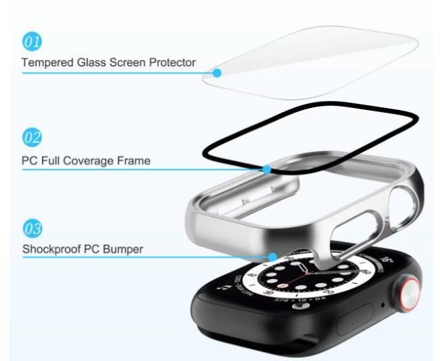 AppleWatch ケース アップルウォッチ 11 10 クリア カバー ガラス 46mm 保護 ケース watch10 < 家電/AV AppleWatch ケース アップルウォッチ 11 10 クリア カバー ガラス 46mm 保護 ケース watch10 < 家電/AVの