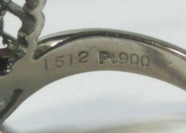 Pt900v`iO _C1.512ct 0.76ct`[bv`[t  ANZT[/v 